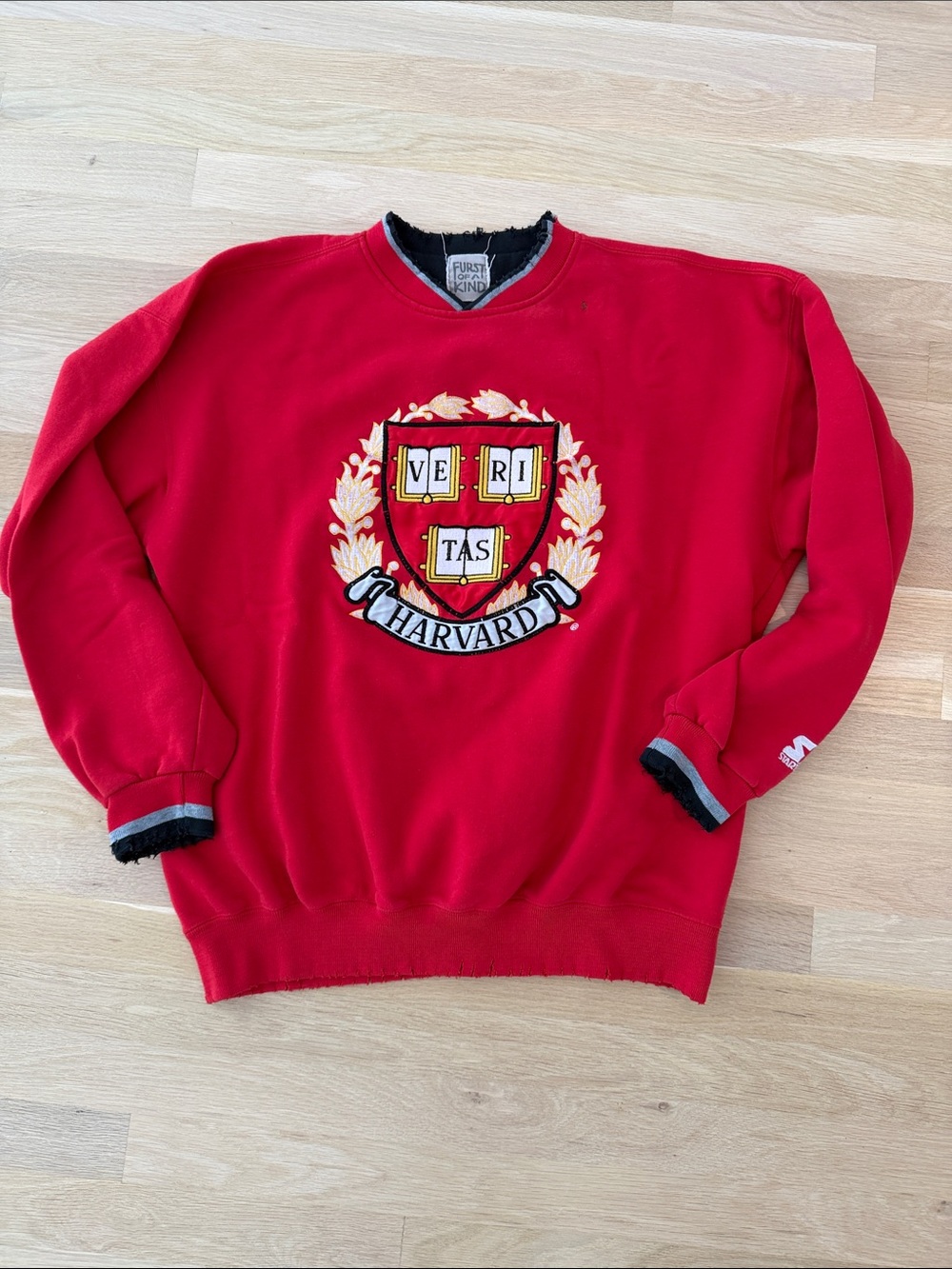 Vintage Distressed Harvard LF Furst of a Kind Harvard sweatshirt size L/XL